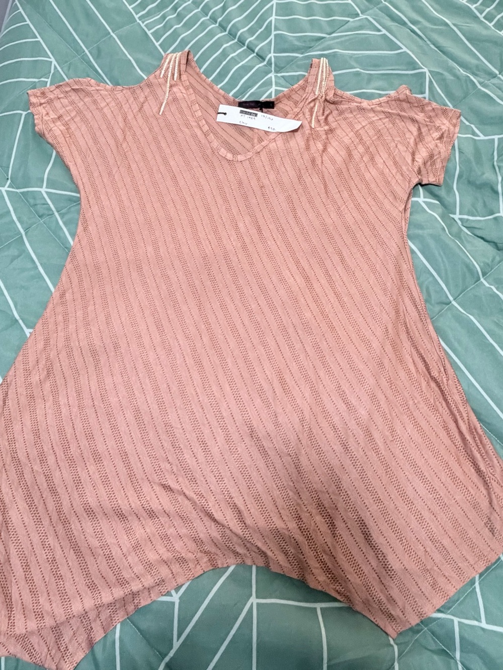 Cold-Shoulder top, clay color